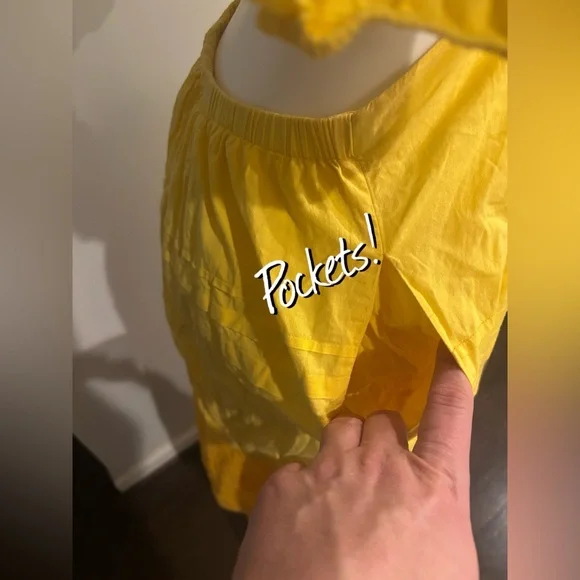 STAUD Carina Sunburst Two-Tone Puff-Sleeve Maxi Dress - Picture 8 of 10